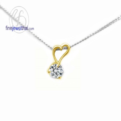 จี้เพชร จี้ทองคำ จี้หัวใจ เพชรแท้  -P1052DG